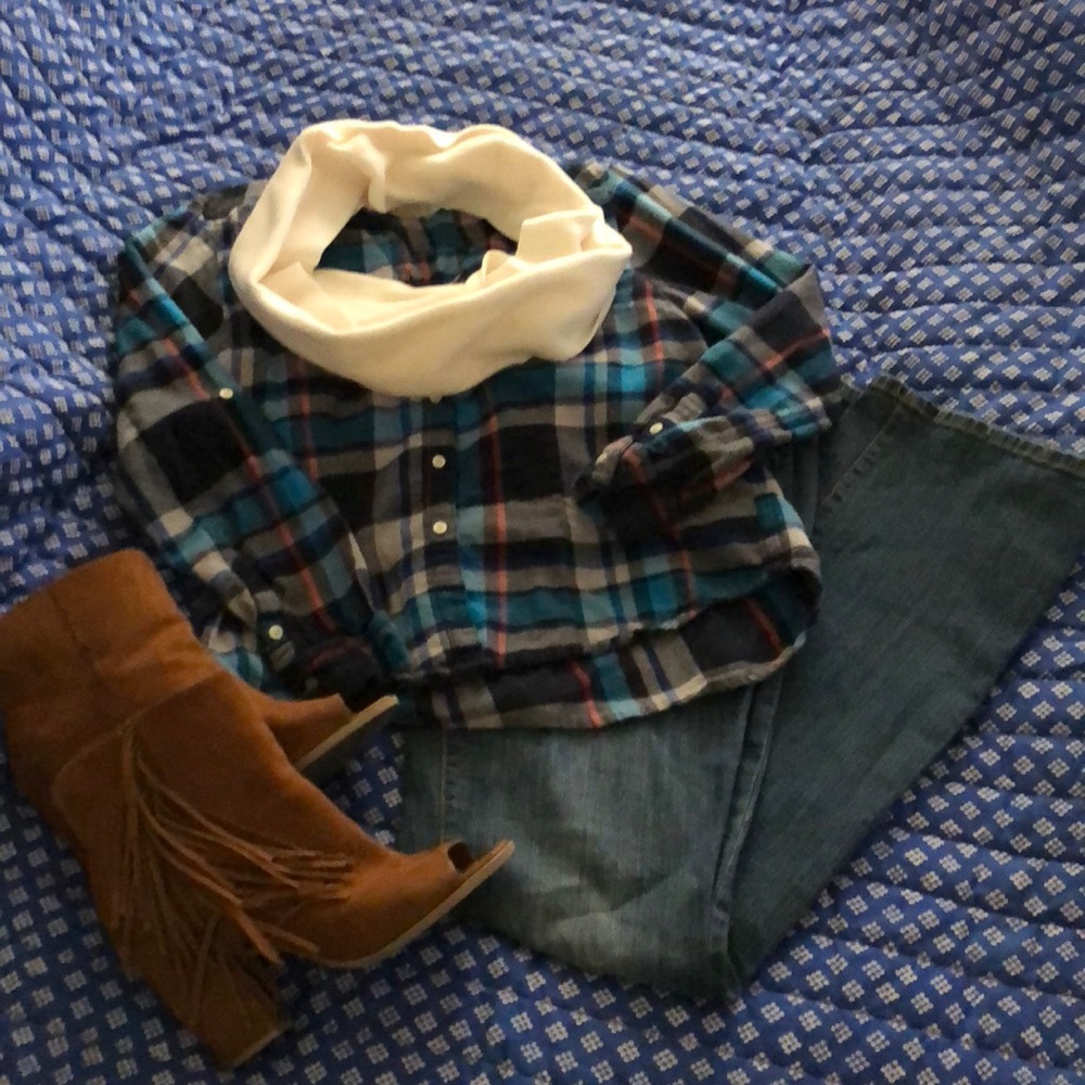 Boot-Cut Mossimo Supply Co. Ripped Jeans